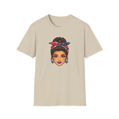 TEXANS FAN GIRL-FACE - Unisex Soft Style T-Shirt